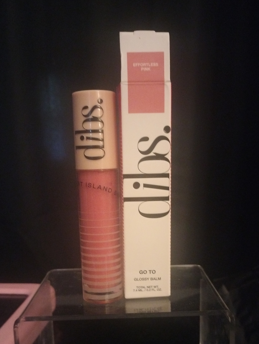 Dibs Go To Glossy Balm Lip Gloss in Effortless Pink